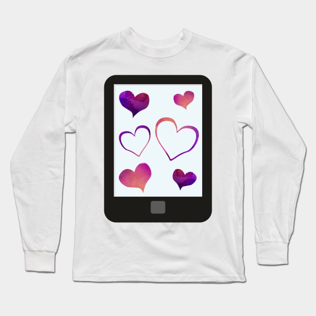 Kindle Love emotional support Long Sleeve T-Shirt by F-for-Fab